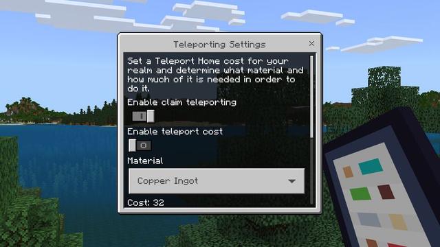 Screenshot of the Minecraft Bedrock Marketplace product Land Claims Add-On created by Cubical.