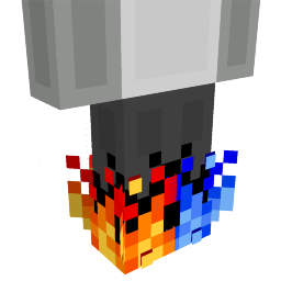 Thumbnail of the Minecraft Bedrock Marketplace product Red and Blue Fire Feet created by Cubical.