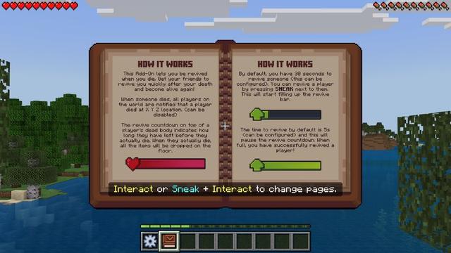 Screenshot of the Minecraft Bedrock Marketplace product Revive Add-On created by Cubical.