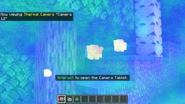 Screenshot of the Minecraft Bedrock Marketplace product Security Cameras Add-On created by Cubical.
