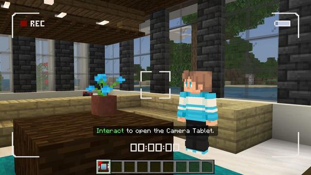 Screenshot of the Minecraft Bedrock Marketplace product Security Cameras Add-On created by Cubical.