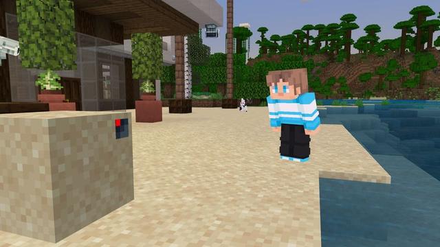 Screenshot of the Minecraft Bedrock Marketplace product Security Cameras Add-On created by Cubical.