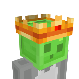 Thumbnail of the Minecraft Bedrock Marketplace product Slime King Head created by Cubical.