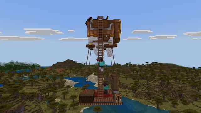 Screenshot of the Minecraft Bedrock Marketplace product Travelcraft Add-On created by Cubical.