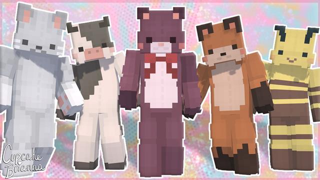 Thumbnail of the Minecraft Bedrock Marketplace product Animal Stuffies Skin Pack created by CupcakeBrianna.