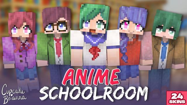 Thumbnail of the Minecraft Bedrock Marketplace product Anime Schoolroom HD created by CupcakeBrianna.