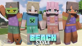 Thumbnail of the Minecraft Bedrock Marketplace product Beach Style HD Skin Pack created by CupcakeBrianna.
