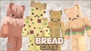 Thumbnail of the Minecraft Bedrock Marketplace product Bread Cats Skin Pack created by CupcakeBrianna.