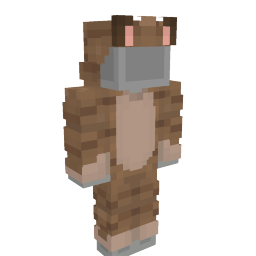 Thumbnail of the Minecraft Bedrock Marketplace product Brown Cat Pajamas created by CupcakeBrianna.
