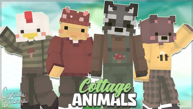 Thumbnail of the Minecraft Bedrock Marketplace product Cottage Animals Skin Pack created by CupcakeBrianna.