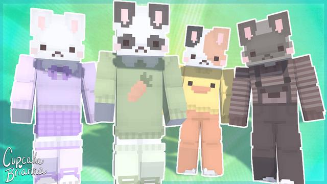 Thumbnail of the Minecraft Bedrock Marketplace product Cutie Bunny HD Skin Pack created by CupcakeBrianna.