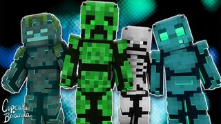 Thumbnail of the Minecraft Bedrock Marketplace product Cyber Mobs Skin Pack created by CupcakeBrianna.