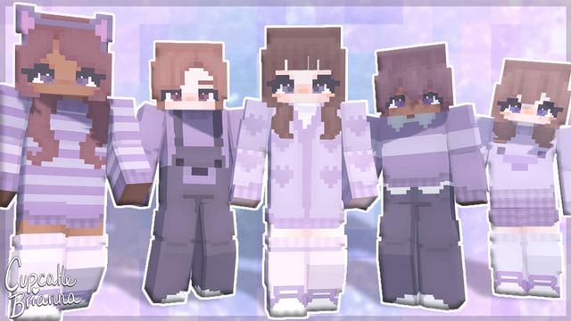 Thumbnail of the Minecraft Bedrock Marketplace product Dreamy Purple HD Skin Pack created by CupcakeBrianna.