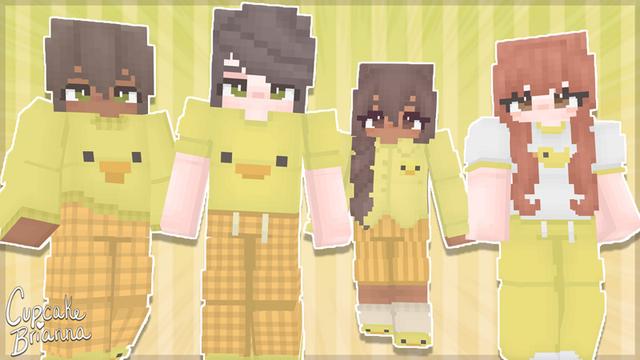 Thumbnail of the Minecraft Bedrock Marketplace product Duckie Pajamas HD Skin Pack created by CupcakeBrianna.