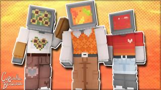 Thumbnail of the Minecraft Bedrock Marketplace product Fall TV Heads HD Skin Pack created by CupcakeBrianna.