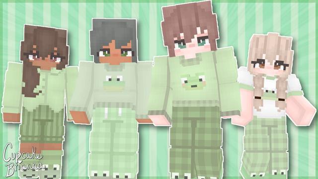 Thumbnail of the Minecraft Bedrock Marketplace product Frog Pajamas HD Skin Pack created by CupcakeBrianna.