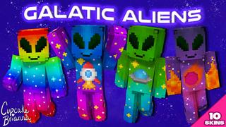 Thumbnail of the Minecraft Bedrock Marketplace product Galatic Aliens HD Skin Pack created by CupcakeBrianna.