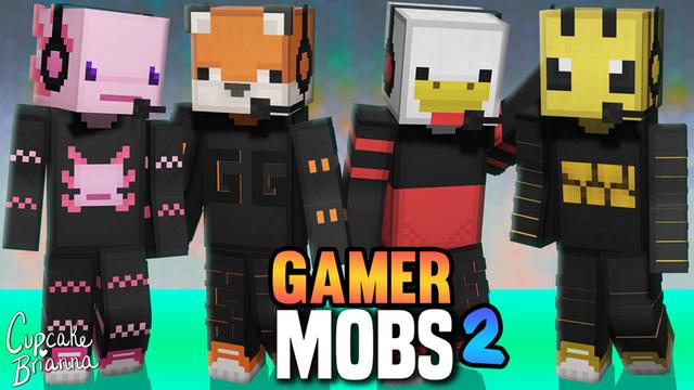 Thumbnail of the Minecraft Bedrock Marketplace product Gamer Mobs 2 HD Skin Pack created by CupcakeBrianna.