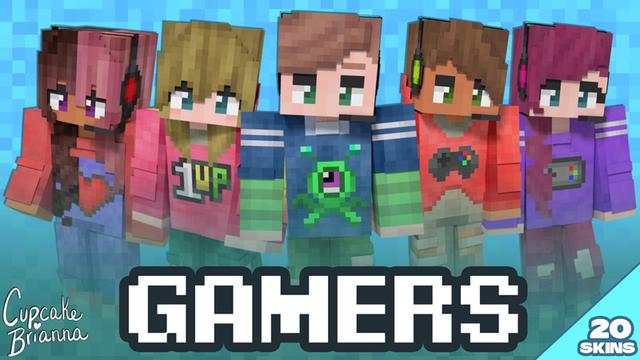 Thumbnail of the Minecraft Bedrock Marketplace product Gamers HD Skin Pack created by CupcakeBrianna.