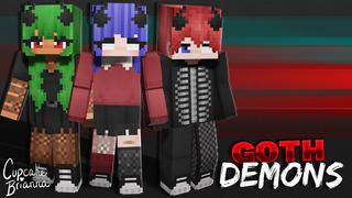 Thumbnail of the Minecraft Bedrock Marketplace product Goth Demons HD Skin Pack created by CupcakeBrianna.