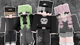 Thumbnail of the Minecraft Bedrock Marketplace product Goth Kpop HD Skin Pack created by CupcakeBrianna.