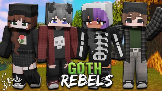 Thumbnail of the Minecraft Bedrock Marketplace product Goth Rebels HD Skin Pack created by CupcakeBrianna.