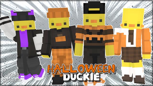 Thumbnail of the Minecraft Bedrock Marketplace product Halloween Duckie Skin Pack created by CupcakeBrianna.