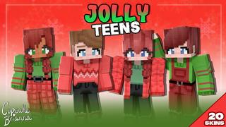 Thumbnail of the Minecraft Bedrock Marketplace product Jolly Teens HD Skin Pack created by CupcakeBrianna.