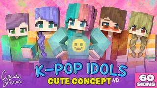Thumbnail of the Minecraft Bedrock Marketplace product K-pop Idols: Cute Concept HD created by CupcakeBrianna.