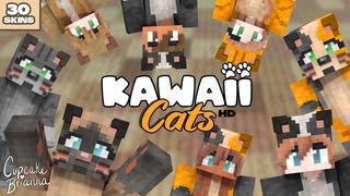 Thumbnail of the Minecraft Bedrock Marketplace product Kawaii Cats HD Skin Pack created by CupcakeBrianna.