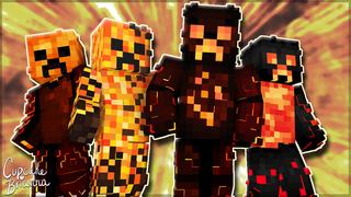 Thumbnail of the Minecraft Bedrock Marketplace product Lava Creepers Skin Pack created by CupcakeBrianna.