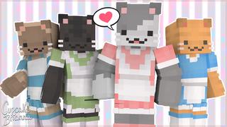 Thumbnail of the Minecraft Bedrock Marketplace product Maid Cats Skin Pack created by CupcakeBrianna.