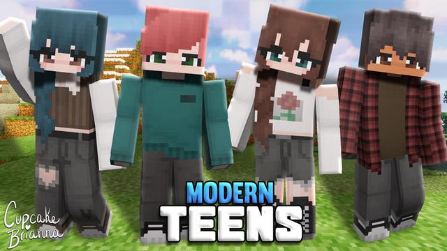 Thumbnail of the Minecraft Bedrock Marketplace product Modern Teens HD Skin Pack created by CupcakeBrianna.