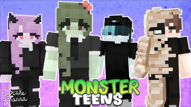 Thumbnail of the Minecraft Bedrock Marketplace product Monster Teens Skin Pack created by CupcakeBrianna.