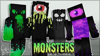 Thumbnail of the Minecraft Bedrock Marketplace product Monsters HD Skin Pack created by CupcakeBrianna.