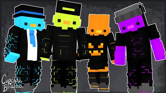 Thumbnail of the Minecraft Bedrock Marketplace product Neon Ducks Skin Pack created by CupcakeBrianna.