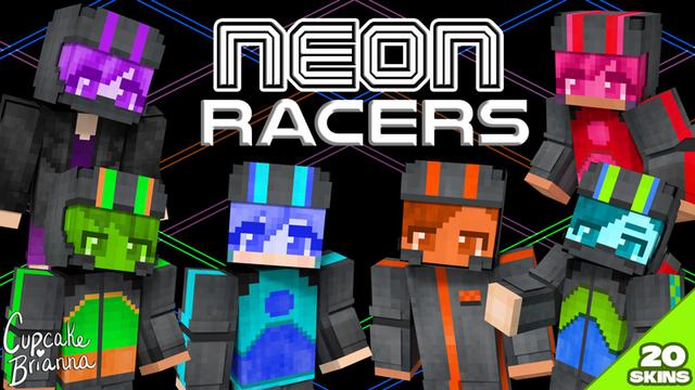 Thumbnail of the Minecraft Bedrock Marketplace product Neon Racers HD Skin Pack created by CupcakeBrianna.