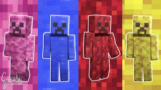 Thumbnail of the Minecraft Bedrock Marketplace product Ocean Camo Creepers Skin Pack created by CupcakeBrianna.