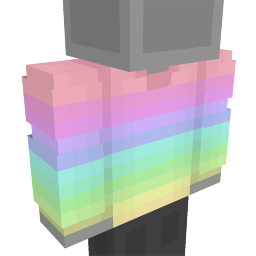 Thumbnail of the Minecraft Bedrock Marketplace product Pastel Rainbow Sweater created by CupcakeBrianna.