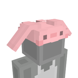 Thumbnail of the Minecraft Bedrock Marketplace product Pink Bunny Hat created by CupcakeBrianna.