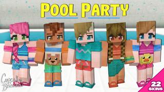 Thumbnail of the Minecraft Bedrock Marketplace product Pool Party HD Skin Pack created by CupcakeBrianna.