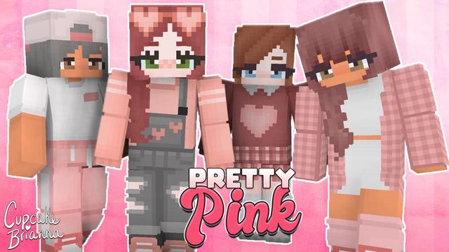 Thumbnail of the Minecraft Bedrock Marketplace product Pretty Pink HD Skin Pack created by CupcakeBrianna.