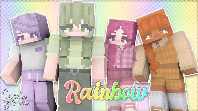 Thumbnail of the Minecraft Bedrock Marketplace product Rainbow HD Skin Pack created by CupcakeBrianna.
