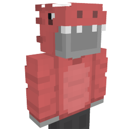 Thumbnail of the Minecraft Bedrock Marketplace product Red Dinosaur Hoodie created by CupcakeBrianna.