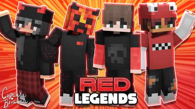 Thumbnail of the Minecraft Bedrock Marketplace product Red Legends Skin Pack created by CupcakeBrianna.