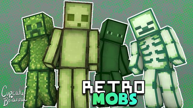 Thumbnail of the Minecraft Bedrock Marketplace product Retro Mobs HD created by CupcakeBrianna.