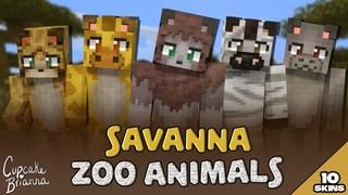 Thumbnail of the Minecraft Bedrock Marketplace product Savanna Zoo Animals HD created by CupcakeBrianna.