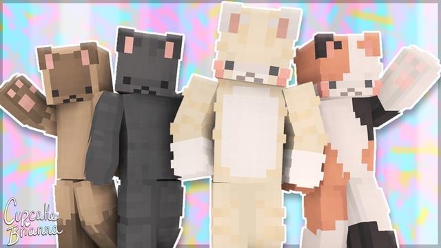 Thumbnail of the Minecraft Bedrock Marketplace product Soft Cats Skin Pack created by CupcakeBrianna.