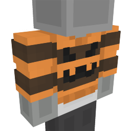 Thumbnail of the Minecraft Bedrock Marketplace product Stripe Pumpkin Shirt created by CupcakeBrianna.