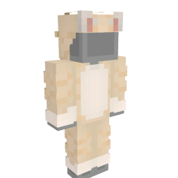 Thumbnail of the Minecraft Bedrock Marketplace product Striped Cream Cat Pajamas created by CupcakeBrianna.